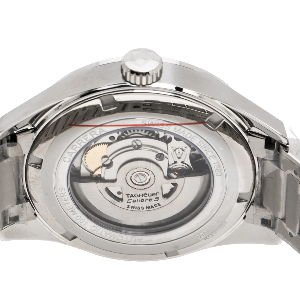 Tag Heuer Blue Stainless Steel Carrera Caliber 5 WAR201E.BA0723 Men's Wristwatch 41 Mm For Men 4 Tag Heuer Blue Stainless Steel Carrera Caliber 5 WAR201E.BA0723 Men's Wristwatch 41 Mm For Men - Image 4