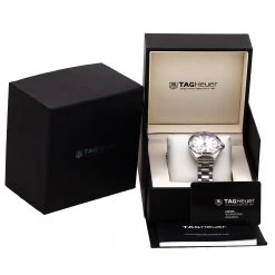 Tag Heuer White Stainless Steel Formula 1 Caiiber 5 WAZ2114.BA0875 Men's Wristwatch 41 Mm For Men -Tag Heuer Sales Shop luxury men tag heuer new watches p280954 001
