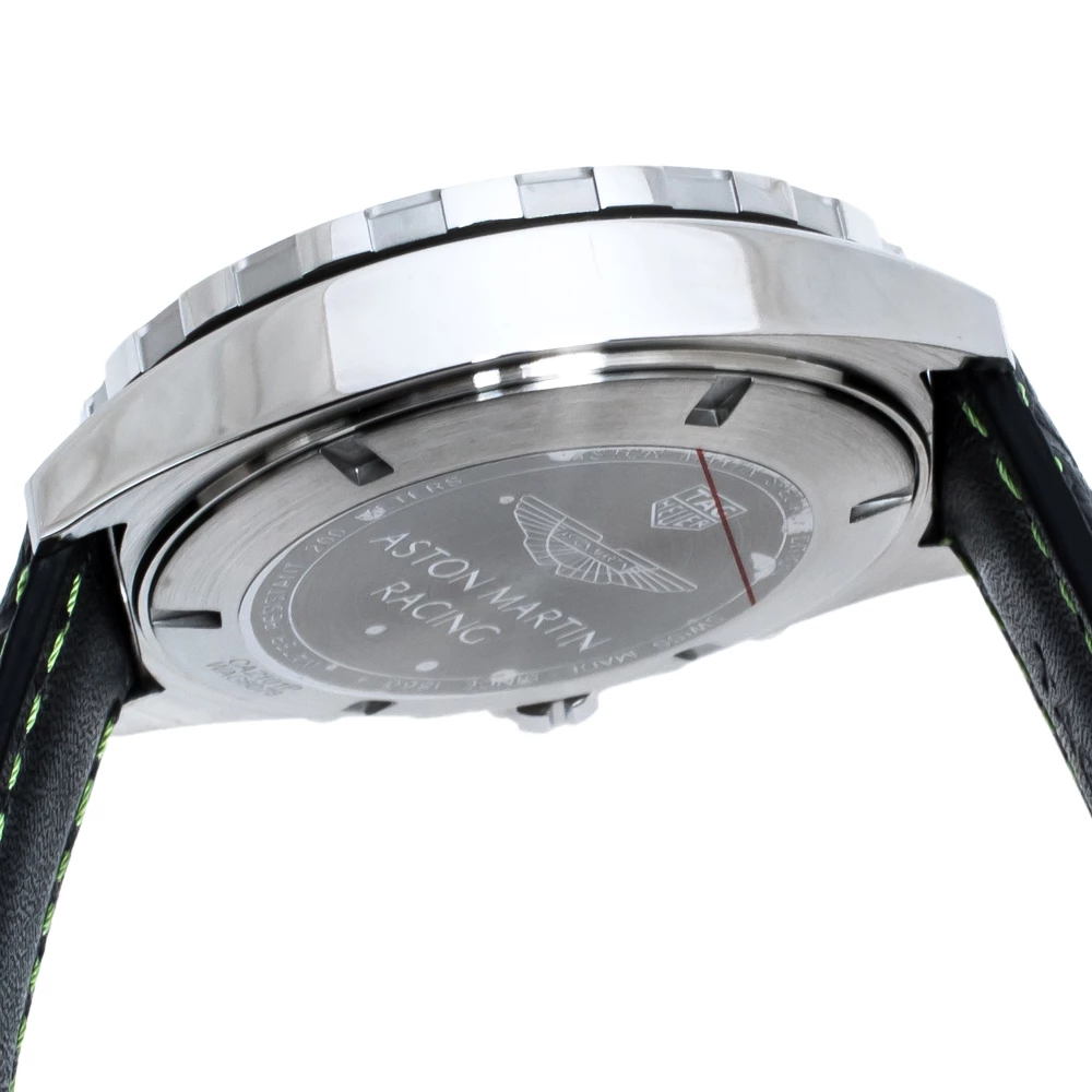 Tag Heuer Black Stainless Steel Formula 1 Aston Martin Chronograph Men's Wristwatch 43 Mm For Men 7 Tag Heuer Black Stainless Steel Formula 1 Aston Martin Chronograph Men's Wristwatch 43 Mm For Men - Image 7