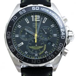 Tag Heuer Black Stainless Steel Formula 1 Aston Martin Chronograph Men's Wristwatch 43 Mm For Men 10 Tag Heuer Black Stainless Steel Formula 1 Aston Martin Chronograph Men's Wristwatch 43 Mm For Men -Tag Heuer Sales Shop luxury men tag heuer new watches p302324 008