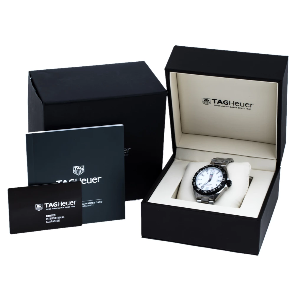 Tag Heuer White Stainless Steel Formula 1 WAZ1111.BA0875 Men's Wristwatch 41 Mm For Men 8 Tag Heuer White Stainless Steel Formula 1 WAZ1111.BA0875 Men's Wristwatch 41 Mm For Men - Image 8