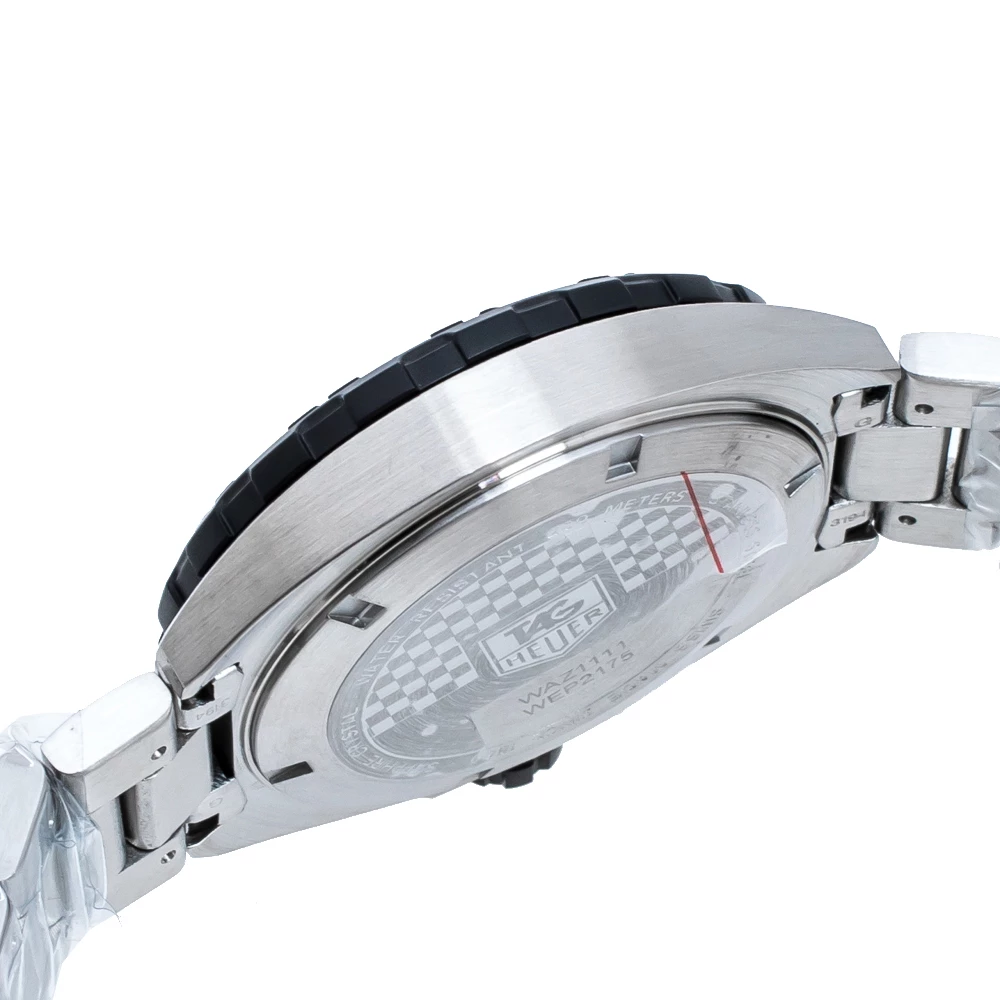 Tag Heuer White Stainless Steel Formula 1 WAZ1111.BA0875 Men's Wristwatch 41 Mm For Men 7 Tag Heuer White Stainless Steel Formula 1 WAZ1111.BA0875 Men's Wristwatch 41 Mm For Men - Image 7