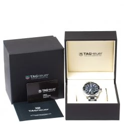 Tag Heuer Black Stainless Steel Aquaracer WAY101A.BA0746 Men's Wriswatch 43 Mm For Men -Tag Heuer Sales Shop luxury men tag heuer new watches p307900 002