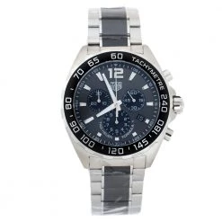 Tag Heuer Grey Ceramic Stainless Steel Formula 1 CAZ1011.BA0843 Men's Wristwatch 43 Mm For Men