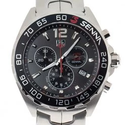 Tag Heuer Black Stainless Steel Formula 1 Senna CAZ1015.BA0883 Men's Wristwatch 43 Mm For Men -Tag Heuer Sales Shop luxury men tag heuer new watches p307908 001