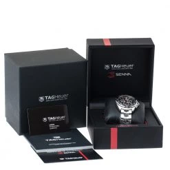 Tag Heuer Black Stainless Steel Formula 1 Senna CAZ1015.BA0883 Men's Wristwatch 43 Mm For Men -Tag Heuer Sales Shop luxury men tag heuer new watches p307908 002