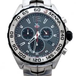 Tag Heuer Grey Stainless Steel Formula 1 Senna CAZ1012.BA0883 Men's Wristwatch 43 Mm For Men -Tag Heuer Sales Shop luxury men tag heuer new watches p310211 007