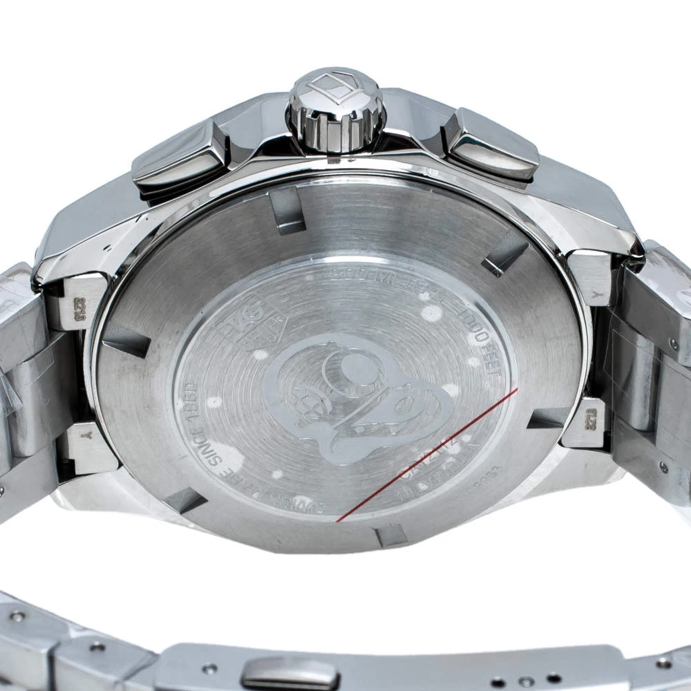 TAG Heuer Blue Stainless Steel Aquaracer CAY211B.BA0927 Men's Wristwatch 43 Mm For Men 4 TAG Heuer Blue Stainless Steel Aquaracer CAY211B.BA0927 Men's Wristwatch 43 Mm For Men - Image 4