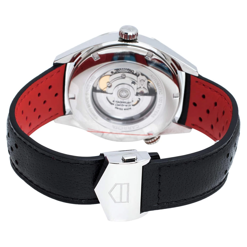 TAG Heuer Black Stainless Steel Carrera Drive Time WAR2A10.FC6337 Men's Wristwatch 43 Mm For Men 5 TAG Heuer Black Stainless Steel Carrera Drive Time WAR2A10.FC6337 Men's Wristwatch 43 Mm For Men - Image 5