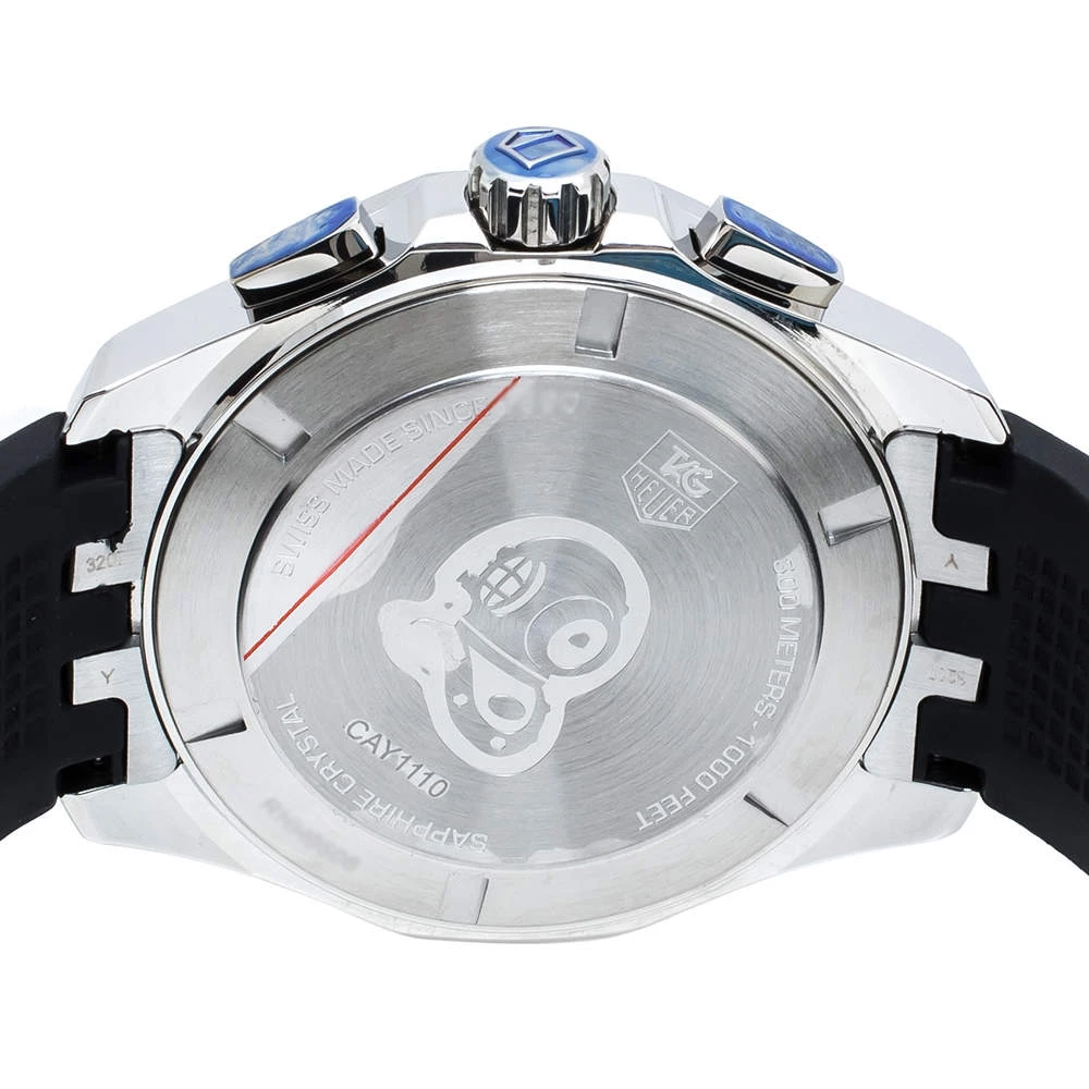 TAG Heuer Black Stainless Steel Aquaracer CAY1110.FT6041 Men's Wristwatch 43 Mm For Men 4 TAG Heuer Black Stainless Steel Aquaracer CAY1110.FT6041 Men's Wristwatch 43 Mm For Men - Image 4