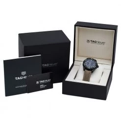 TAG Heuer Black Titanium Aquaracer WAY208C.FC8383 Men's Wristwatch 43 Mm For Men -Tag Heuer Sales Shop luxury men tag heuer new watches p313413 006