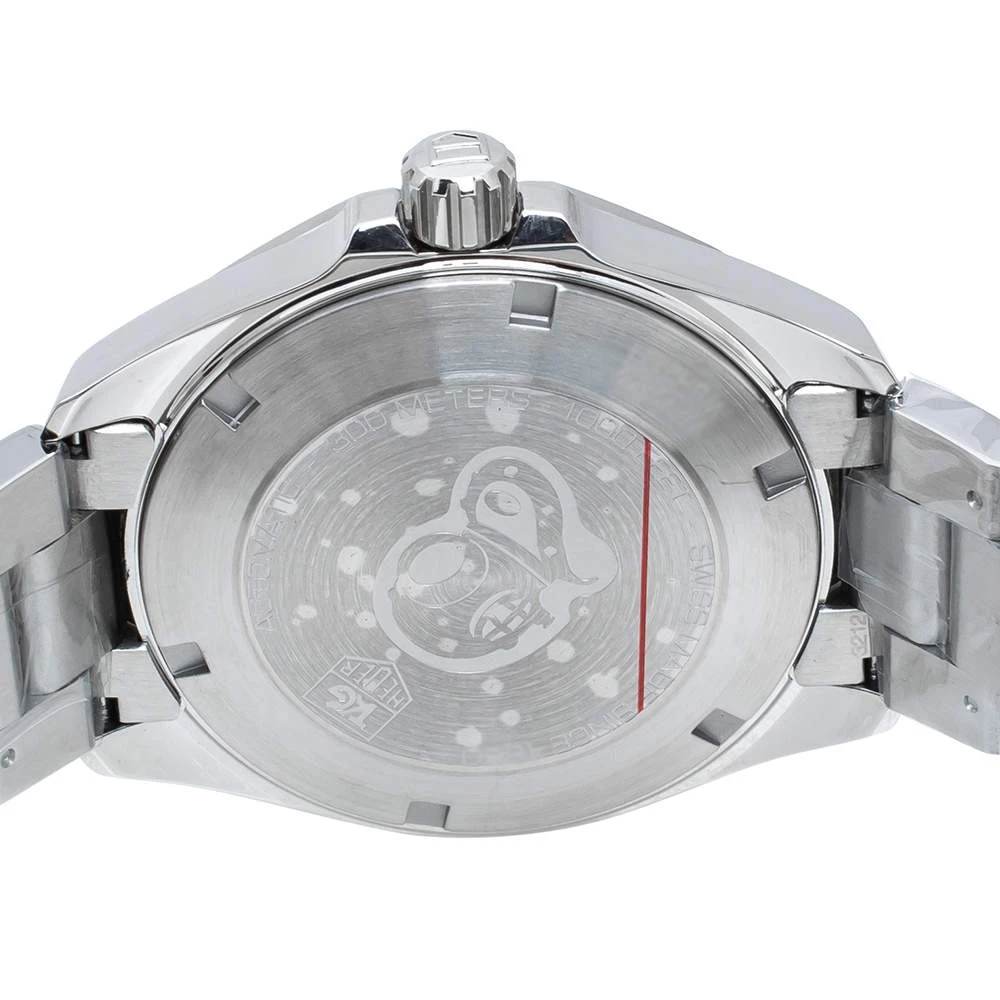 Tag Heuer Blue Stainless Steel Aquaracer WAY2112.BA0928 Men's Wristwatch 41 Mm For Men 4 Tag Heuer Blue Stainless Steel Aquaracer WAY2112.BA0928 Men's Wristwatch 41 Mm For Men - Image 4