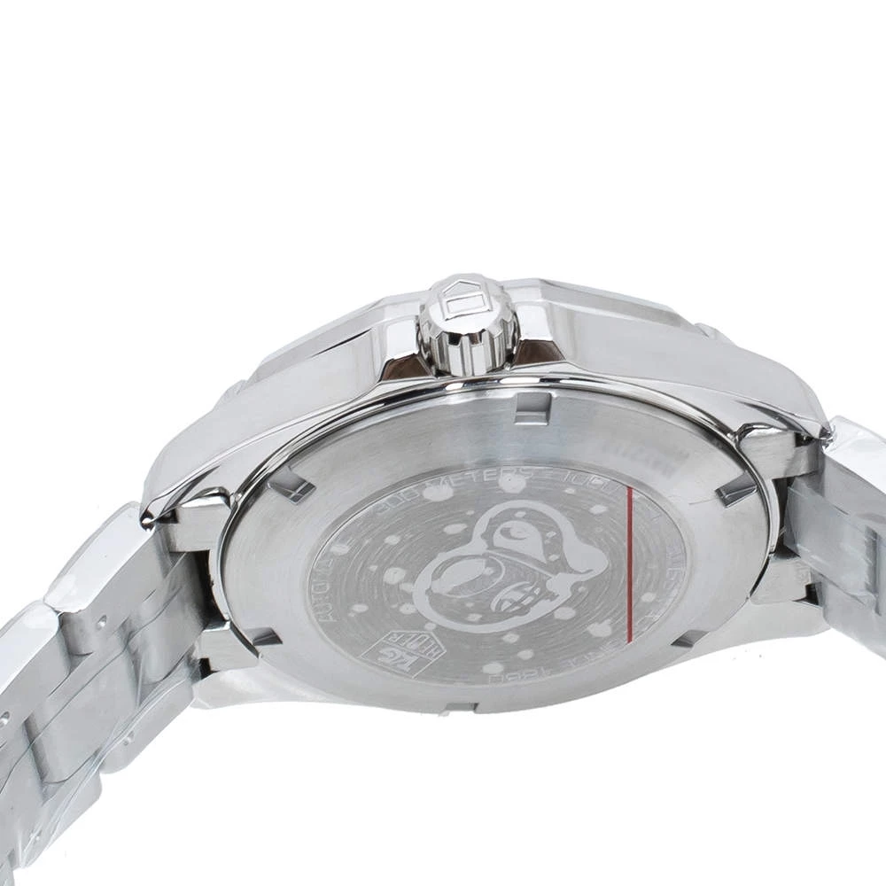 Tag Heuer Blue Stainless Steel Aquaracer WAY2112.BA0928 Men's Wristwatch 41 Mm For Men 6 Tag Heuer Blue Stainless Steel Aquaracer WAY2112.BA0928 Men's Wristwatch 41 Mm For Men - Image 6