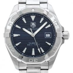 Tag Heuer Blue Stainless Steel Aquaracer WAY2112.BA0928 Men's Wristwatch 41 Mm For Men 10 Tag Heuer Blue Stainless Steel Aquaracer WAY2112.BA0928 Men's Wristwatch 41 Mm For Men -Tag Heuer Sales Shop luxury men tag heuer new watches p314368 006