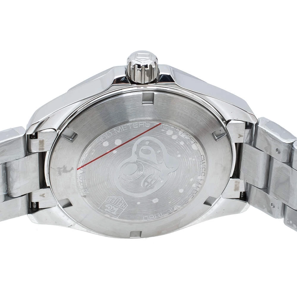 TAG Heuer Black Stainless Steel Aquaracer WAY2110.BA0928 Men's Wristwatch 41 Mm For Men 4 TAG Heuer Black Stainless Steel Aquaracer WAY2110.BA0928 Men's Wristwatch 41 Mm For Men - Image 4