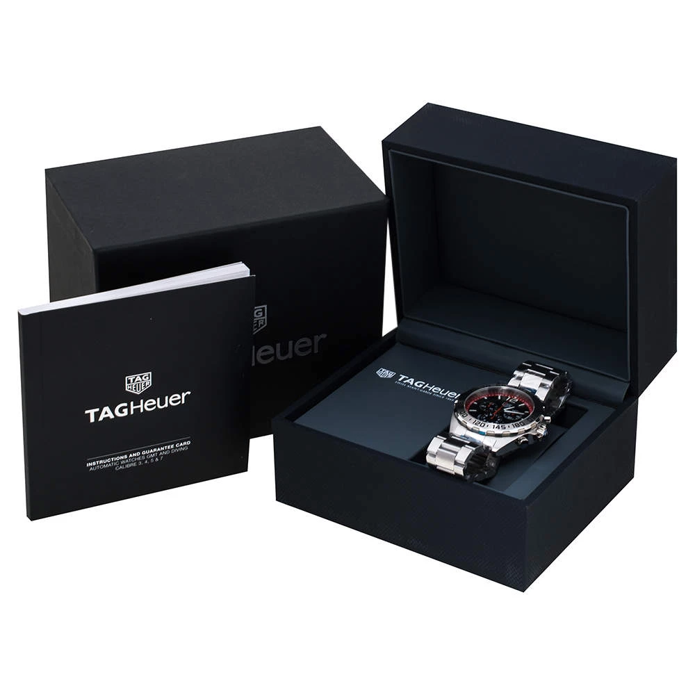 Tag Heuer Black Stainless Steel Formula 1 CAZ101Y.BA0842 Men's Wristwatch 43 Mm For Men 8 Tag Heuer Black Stainless Steel Formula 1 CAZ101Y.BA0842 Men's Wristwatch 43 Mm For Men - Image 8