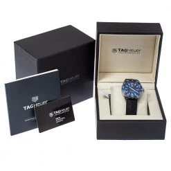 Tag Heuer Blue Stainless Steel Rubber Formula 1 WAZ1010 Quartz Men's Wristwatch 43MM For Men -Tag Heuer Sales Shop luxury men tag heuer new watches p373472 009