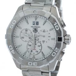 Tag Heuer White Stainless Steel Aquaracer CAY1111 Quartz Men's Wristwatch 43MM For Men 10 Tag Heuer White Stainless Steel Aquaracer CAY1111 Quartz Men's Wristwatch 43MM For Men -Tag Heuer Sales Shop luxury men tag heuer new watches p373483 007