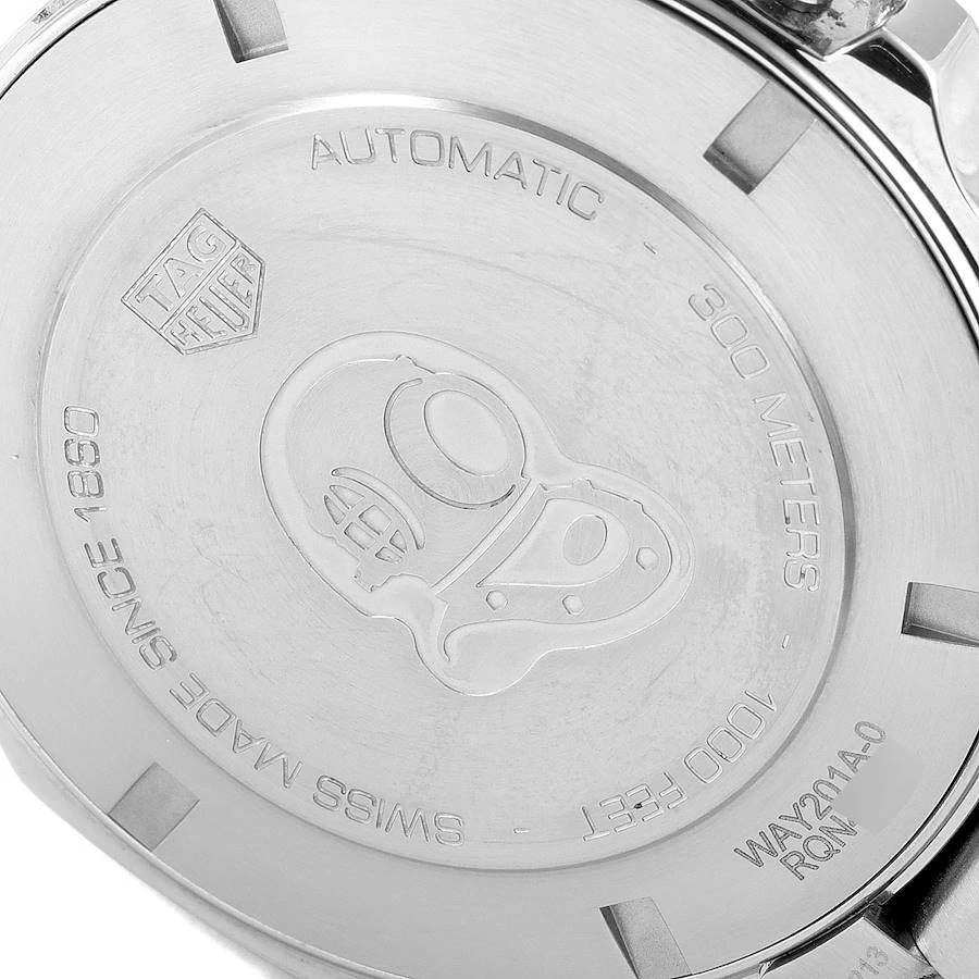 Tag Heuer Black Stainless Steel Aquaracer Calibre 5 WAY201A Men's Wristwatch 43 MM For Men 4 Tag Heuer Black Stainless Steel Aquaracer Calibre 5 WAY201A Men's Wristwatch 43 MM For Men - Image 4