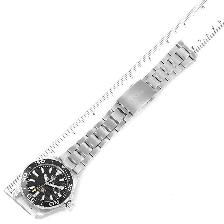 Tag Heuer Black Stainless Steel Aquaracer Calibre 5 WAY201A Men's Wristwatch 43 MM For Men 10 Tag Heuer Black Stainless Steel Aquaracer Calibre 5 WAY201A Men's Wristwatch 43 MM For Men - Image 10