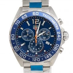 Tag Heuer Blue Stainless Steel Formula 1 CAZ1014.BA0842 Men's Wristwatch 43 Mm For Men -Tag Heuer Sales Shop luxury men tag heuer new watches p575894 007