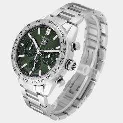 Tag Heuer Green Stainless Steel Carrera Chronograph CBN2A10 Men's Wristwatch 44 MM For Men 16 Tag Heuer Green Stainless Steel Carrera Chronograph CBN2A10 Men's Wristwatch 44 MM For Men -Tag Heuer Sales Shop luxury men tag heuer new watches p641375 004