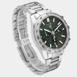 Tag Heuer Green Stainless Steel Carrera Chronograph CBN2A10 Men's Wristwatch 44 MM For Men 15 Tag Heuer Green Stainless Steel Carrera Chronograph CBN2A10 Men's Wristwatch 44 MM For Men -Tag Heuer Sales Shop luxury men tag heuer new watches p641375 005