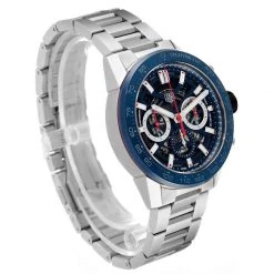 Tag Heuer Blue Stainless Steel Carrera CBG2A11 Men's Wristwatch 45 Mm For Men -Tag Heuer Sales Shop luxury men tag heuer new watches p676170 001