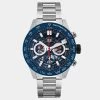 Tag Heuer Blue Stainless Steel Carrera CBG2A11 Men's Wristwatch 45 Mm For Men