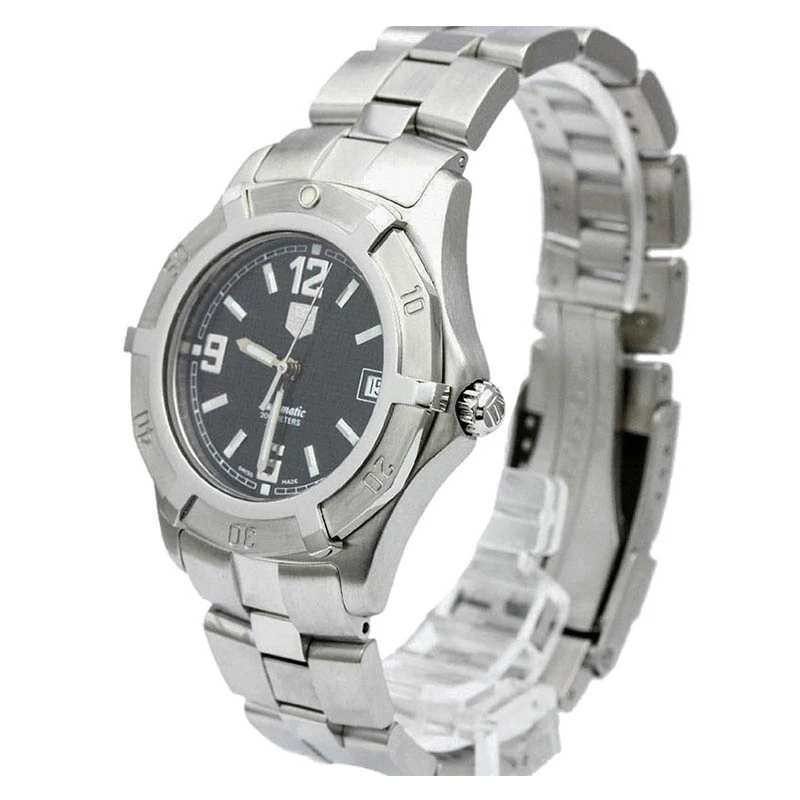 Tag Heuer Black Stainless Steel 2000 Exclusive Men's Wristwatch 37MM For Men 1 Tag Heuer Black Stainless Steel 2000 Exclusive Men's Wristwatch 37MM For Men