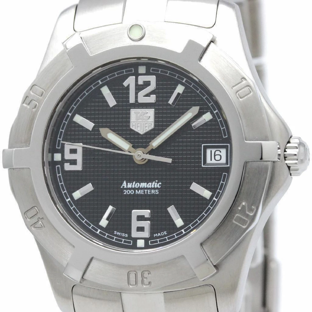 Tag Heuer Black Stainless Steel 2000 Exclusive Men's Wristwatch 37MM For Men 3 Tag Heuer Black Stainless Steel 2000 Exclusive Men's Wristwatch 37MM For Men - Image 3