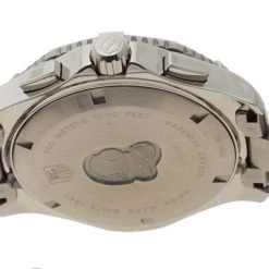 Tag Heuer Black Stainless Steel Aquaracer Grande Date Chronograph CAN1010 Men's Wristwatch 46 Mm For Men -Tag Heuer Sales Shop luxury men tag heuer used watches p121257 004