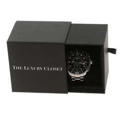 Tag Heuer Black Stainless Steel Aquaracer Grande Date Chronograph CAN1010 Men's Wristwatch 46 Mm For Men -Tag Heuer Sales Shop luxury men tag heuer used watches p121257 006