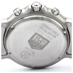 Tag Heuer Black Stainless Steel 6000 Series Grant Hill Men's Wristwatch 40MM For Men -Tag Heuer Sales Shop luxury men tag heuer used watches p138865 004