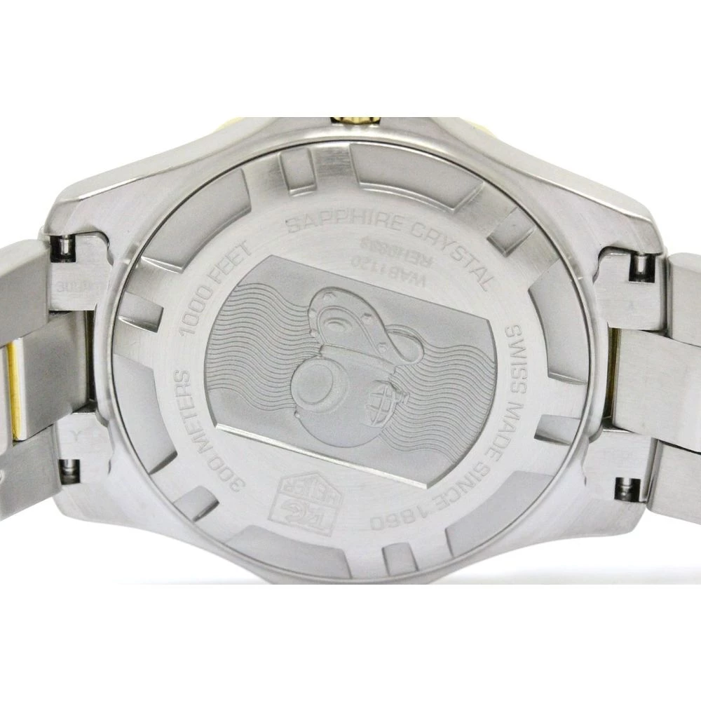 Tag Heuer Blue Gold Plated Stainless Steel Aquaracer Men's Wristwatch 39MM For Men 4 Tag Heuer Blue Gold Plated Stainless Steel Aquaracer Men's Wristwatch 39MM For Men - Image 4