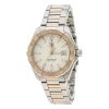 Tag Heuer White Rose Gold Tone Stainless Steel Aquaracer WAY1150.BD0911 Men's Wristwatch 40 Mm For Men