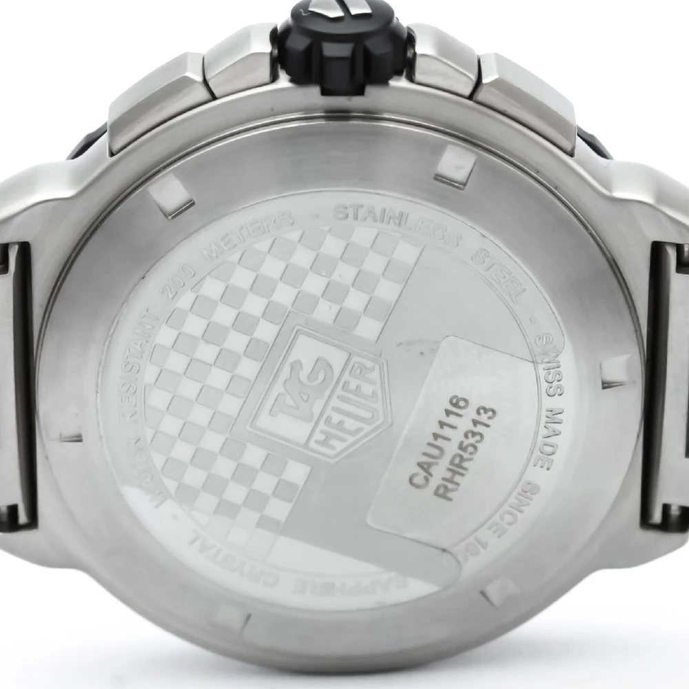 Tag Heuer Black Stainless Steel Formula 1 Chronograph Men's Wristwatch 42MM For Men 4 Tag Heuer Black Stainless Steel Formula 1 Chronograph Men's Wristwatch 42MM For Men - Image 4