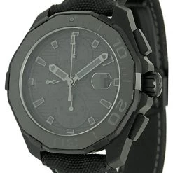 Tag Heuer Black Titanium Aquaracer Caliber 16 Men's Wristwatch 43MM For Men -Tag Heuer Sales Shop luxury men tag heuer used watches p146049 002