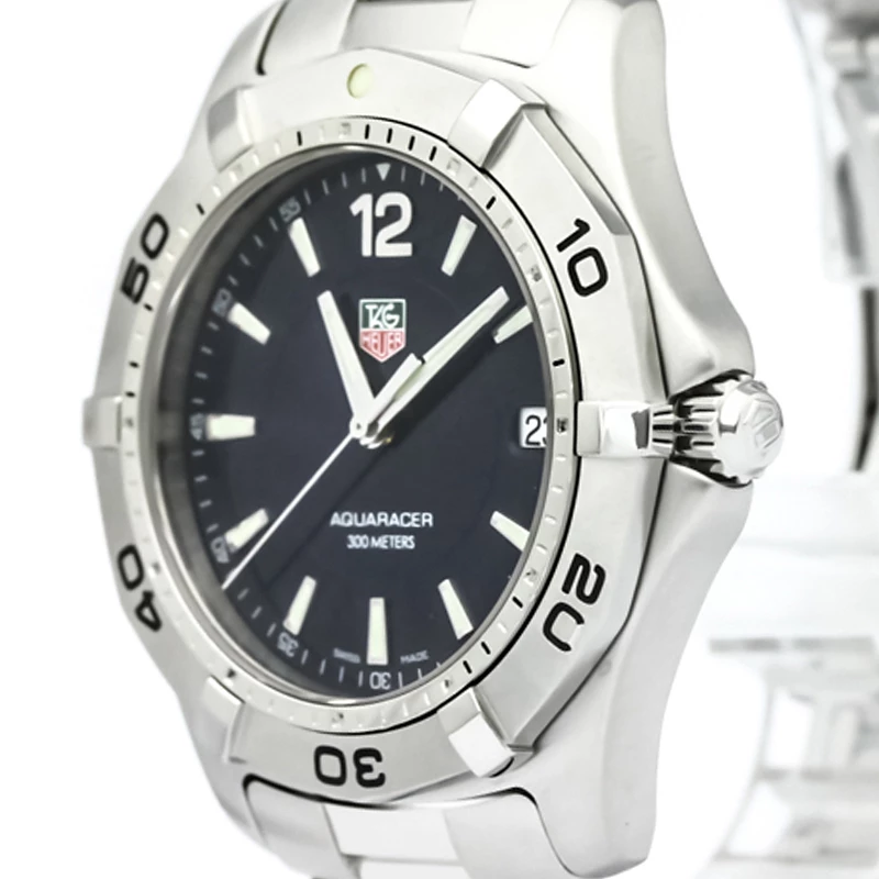 Tag Heuer Blue Stainless Steel Aquaracer Men's Wristwatch 39MM For Men 2 Tag Heuer Blue Stainless Steel Aquaracer Men's Wristwatch 39MM For Men - Image 2