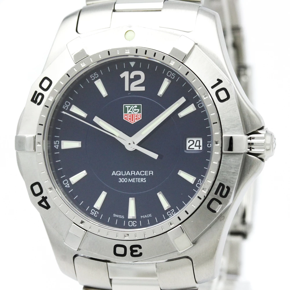 Tag Heuer Blue Stainless Steel Aquaracer Men's Wristwatch 39MM For Men 3 Tag Heuer Blue Stainless Steel Aquaracer Men's Wristwatch 39MM For Men - Image 3