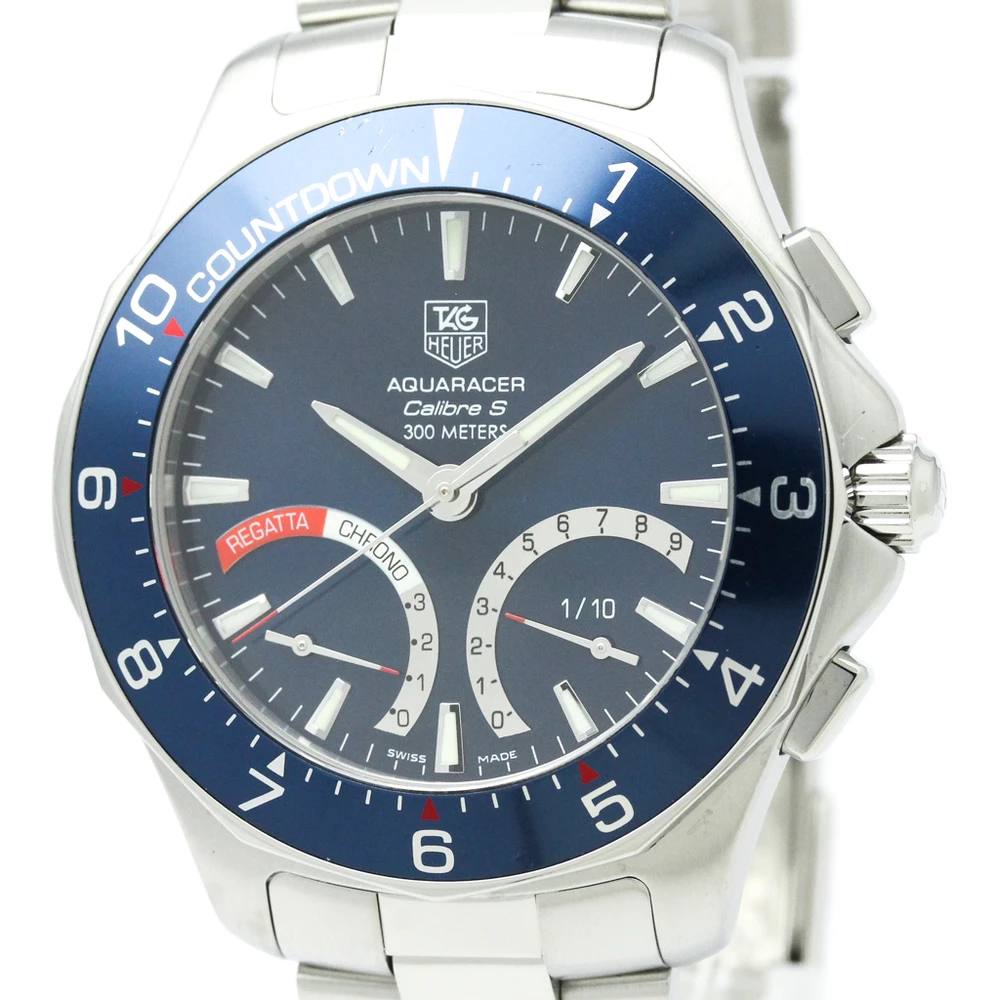 Tag Heuer Blue Stainless Steel Aquaracer Men's Wristwatch 42MM For Men 3 Tag Heuer Blue Stainless Steel Aquaracer Men's Wristwatch 42MM For Men - Image 3
