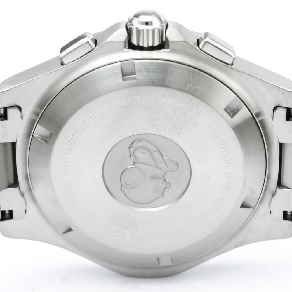 Tag Heuer Blue Stainless Steel Aquaracer Men's Wristwatch 42MM For Men 4 Tag Heuer Blue Stainless Steel Aquaracer Men's Wristwatch 42MM For Men - Image 4