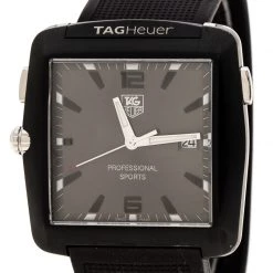 Tag Heuer Grey Stainless Steel Professional Golf WAE1113 Men's Wristwatch 36 Mm For Men 10 Tag Heuer Grey Stainless Steel Professional Golf WAE1113 Men's Wristwatch 36 Mm For Men -Tag Heuer Sales Shop luxury men tag heuer used watches p150339 0004