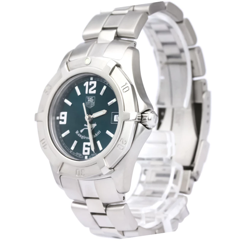 Tag Heuer Green Stainless Steel 2000 Series Men's Wristwatch 38MM For Men 1 Tag Heuer Green Stainless Steel 2000 Series Men's Wristwatch 38MM For Men