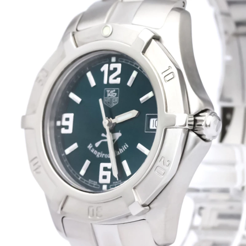 Tag Heuer Green Stainless Steel 2000 Series Men's Wristwatch 38MM For Men 2 Tag Heuer Green Stainless Steel 2000 Series Men's Wristwatch 38MM For Men - Image 2