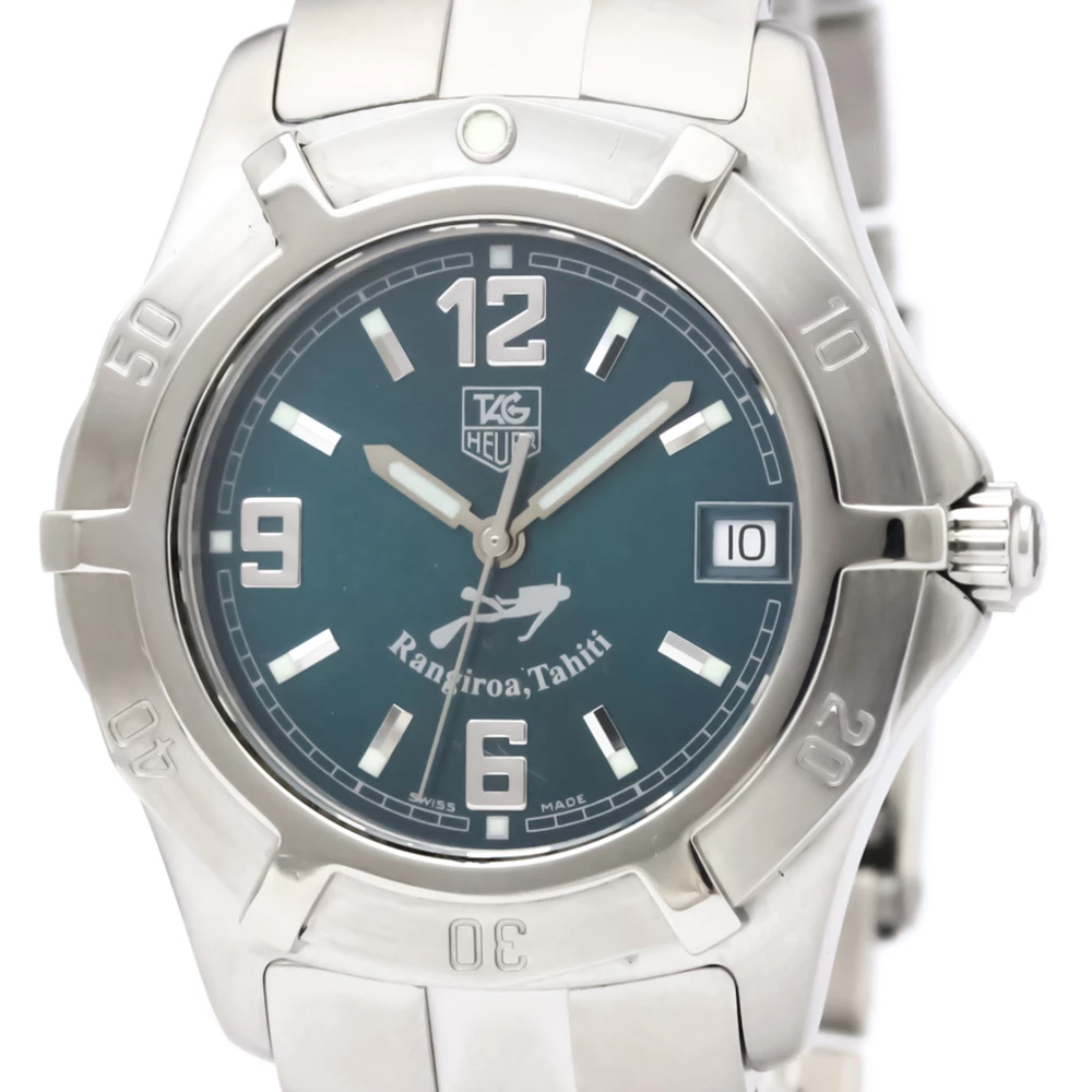 Tag Heuer Green Stainless Steel 2000 Series Men's Wristwatch 38MM For Men 3 Tag Heuer Green Stainless Steel 2000 Series Men's Wristwatch 38MM For Men - Image 3