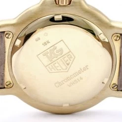 Tag Heuer White 18K Yellow Gold 6000 Series Men's Wristwatch 38MM For Men 8 Tag Heuer White 18K Yellow Gold 6000 Series Men's Wristwatch 38MM For Men -Tag Heuer Sales Shop luxury men tag heuer used watches p150918 004