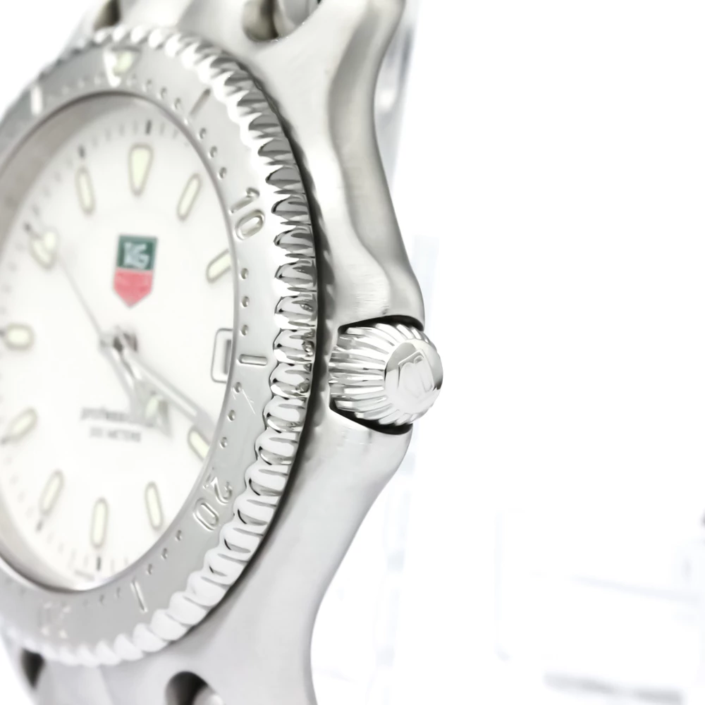 Tag Heuer White Stainless Steel S/EL Professional Men's Wristwatch 34MM For Men 6 Tag Heuer White Stainless Steel S/EL Professional Men's Wristwatch 34MM For Men - Image 6