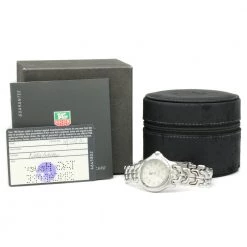 Tag Heuer White Stainless Steel S/EL Professional Men's Wristwatch 34MM For Men 17 Tag Heuer White Stainless Steel S/EL Professional Men's Wristwatch 34MM For Men -Tag Heuer Sales Shop luxury men tag heuer used watches p159711 0009