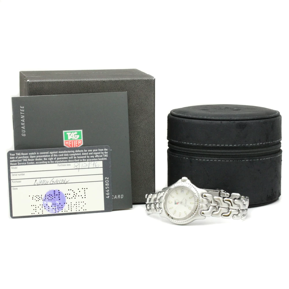 Tag Heuer White Stainless Steel S/EL Professional Men's Wristwatch 34MM For Men 9 Tag Heuer White Stainless Steel S/EL Professional Men's Wristwatch 34MM For Men - Image 9